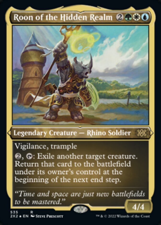 Roon of the Hidden Realm (Foil Etched) [Double Masters 2022] Magic: The Gathering