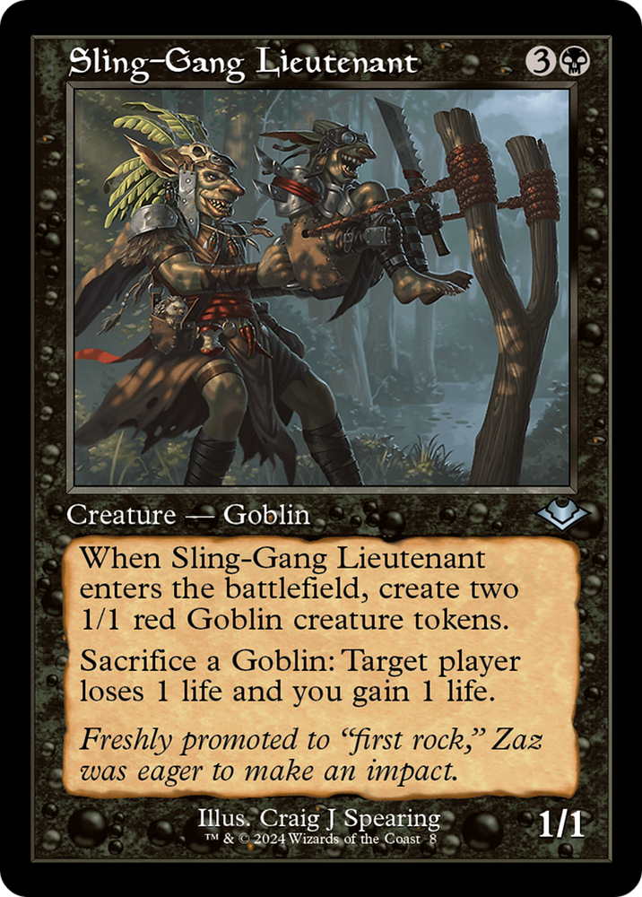 Sling-Gang Lieutenant (Retro) [Modern Horizons] Magic: The Gathering