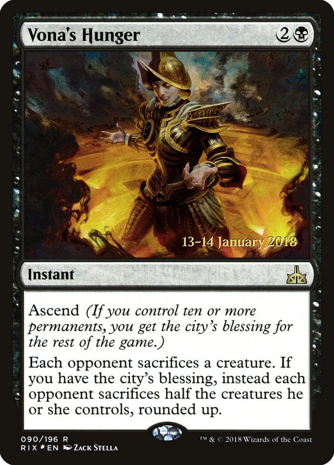Vona's Hunger [Rivals of Ixalan Prerelease Promos] Magic: The Gathering