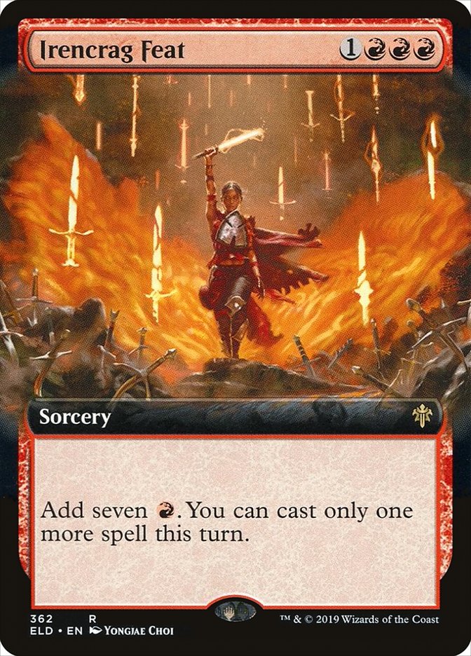 Irencrag Feat (Extended Art) [Throne of Eldraine] Magic: The Gathering
