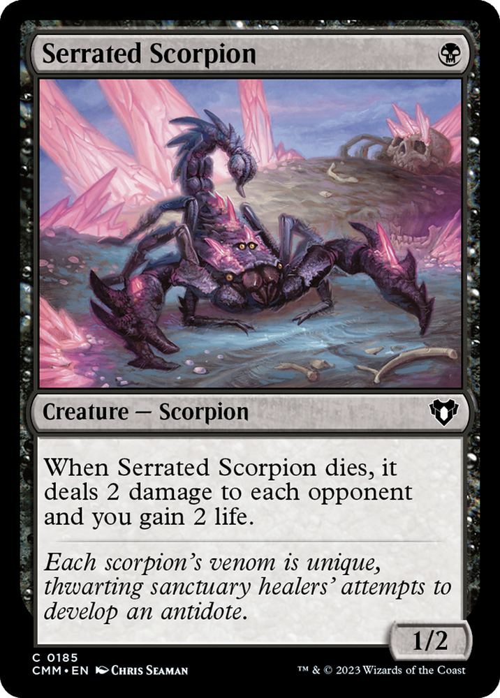 Serrated Scorpion [Commander Masters] Magic: The Gathering