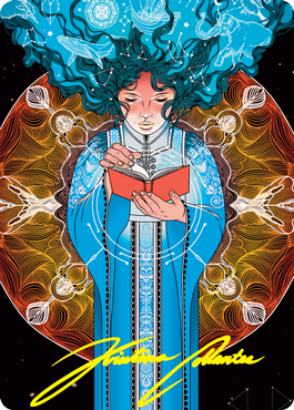 Memory Lapse Art Card (Gold-Stamped Signature) [Strixhaven: School of Mages Art Series] Magic: The Gathering