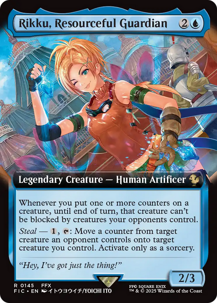 Rikku, Resourceful Guardian (Extended Art) [FINAL FANTASY Commander] Magic: The Gathering