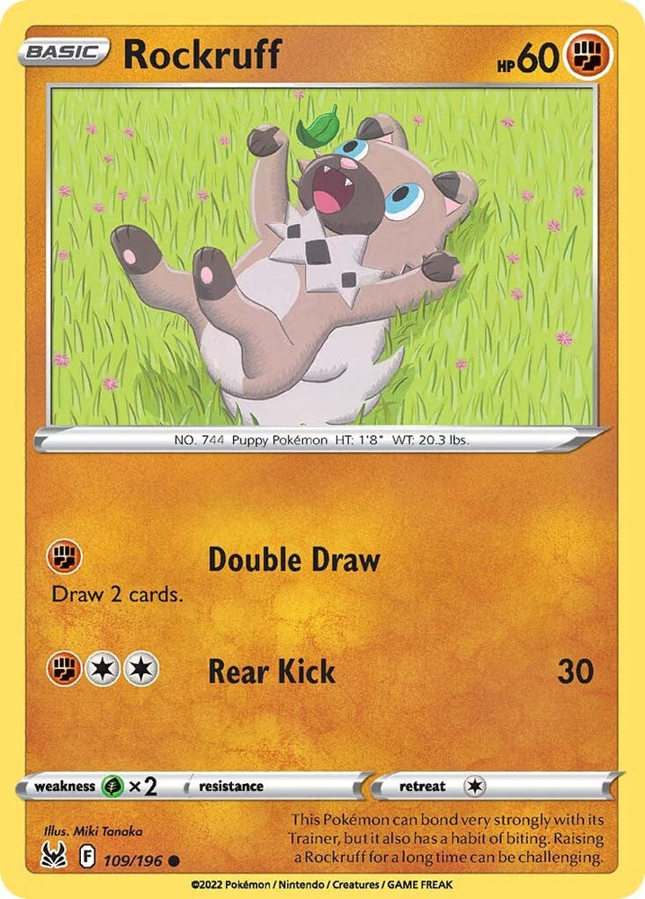 Rockruff (109/196) [Sword & Shield: Lost Origin] Pokémon