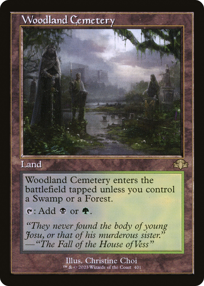 Woodland Cemetery (Retro) [Dominaria Remastered] Magic: The Gathering