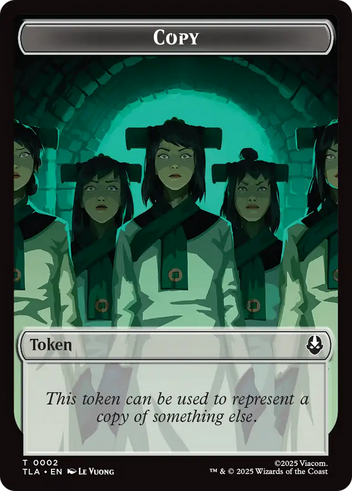 Copy (0002) // Soldier (0011) Double-Sided Token [Avatar: The Last Airbender Tokens] Magic: The Gathering