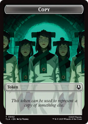Copy (0002) // Soldier (0011) Double-Sided Token [Avatar: The Last Airbender Tokens] Magic: The Gathering
