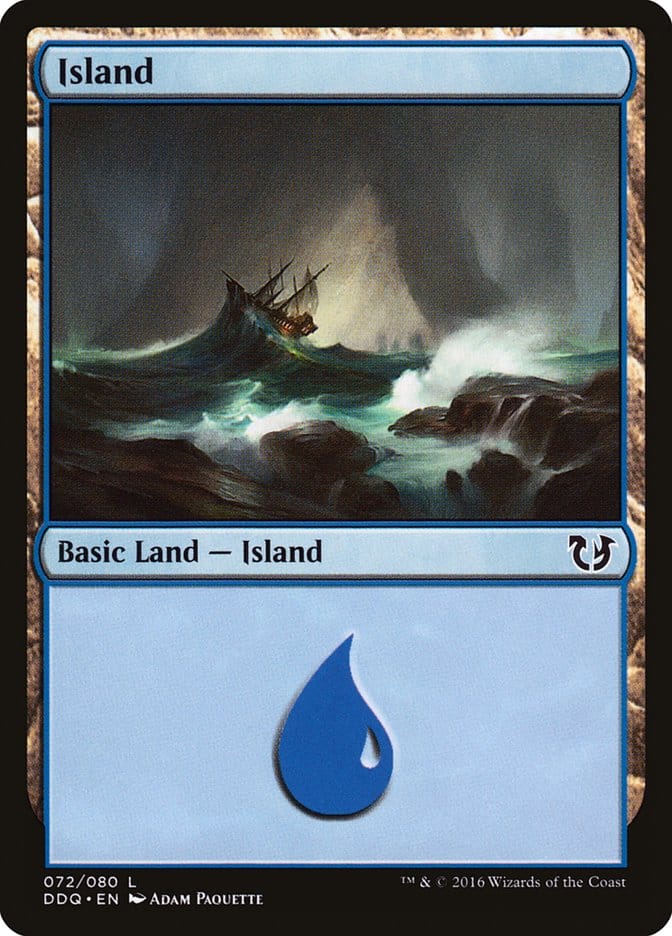 Island (72) [Duel Decks: Blessed vs. Cursed] Magic: The Gathering
