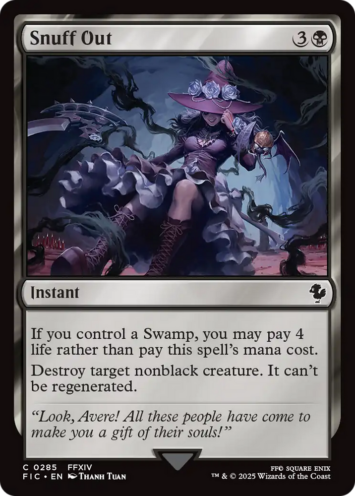Snuff Out [FINAL FANTASY Commander] Magic: The Gathering