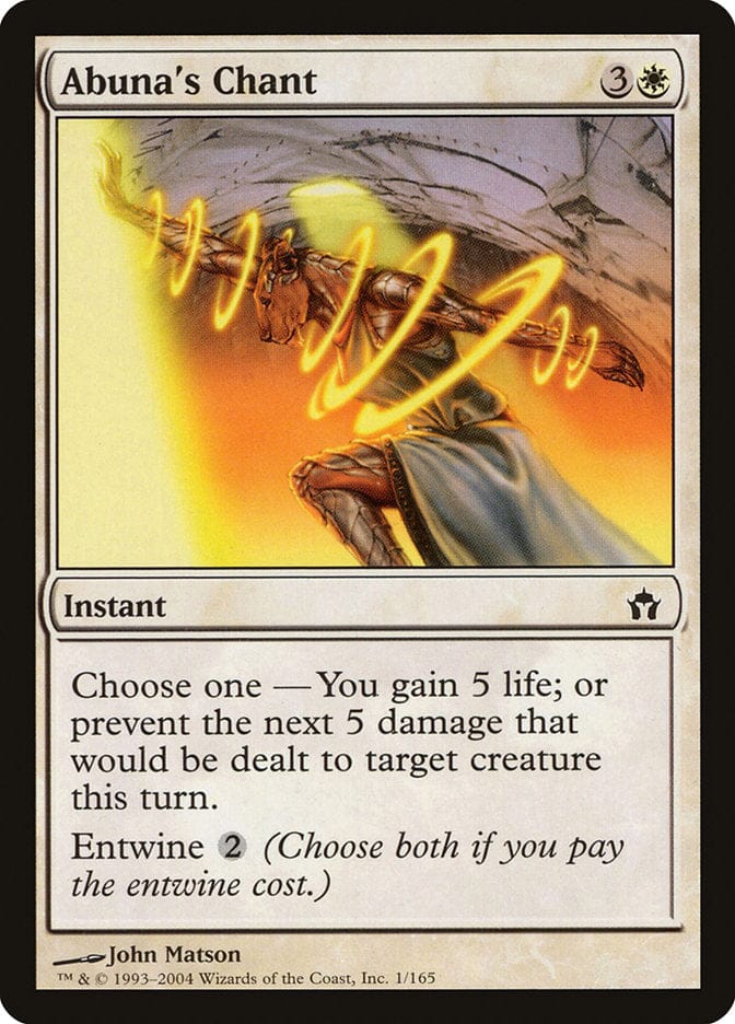 Abuna's Chant [Fifth Dawn] Magic: The Gathering