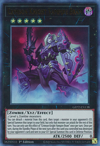 Crimson Knight Vampire Bram [GFP2-EN138] Ultra Rare - Yugioh Cards For Your TCG Needs!