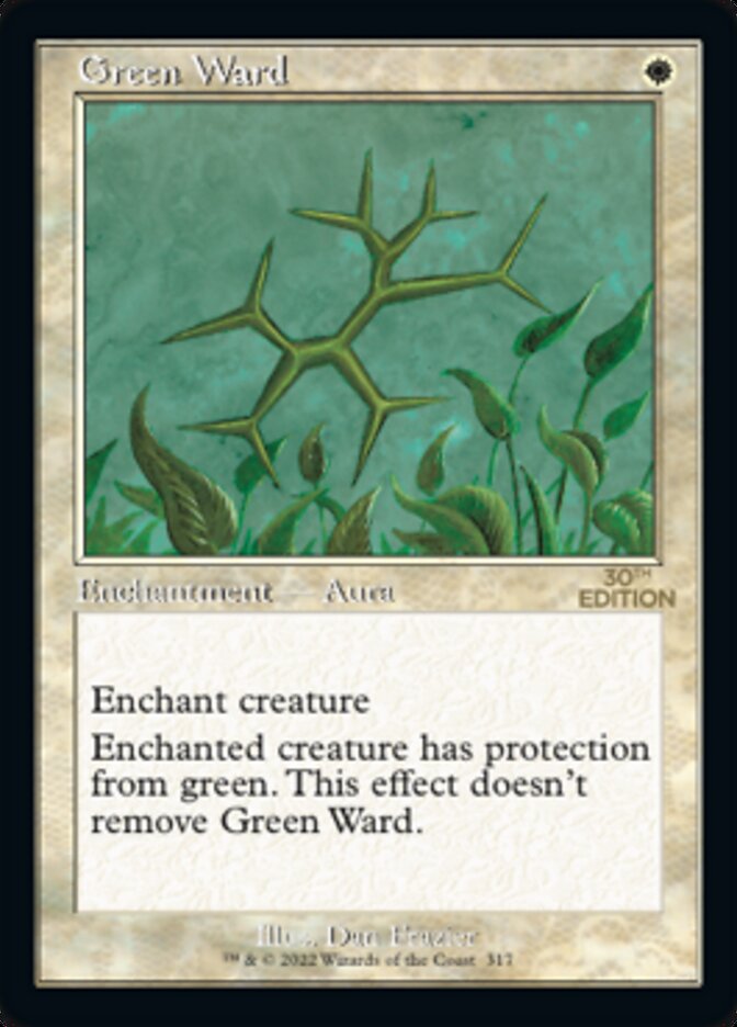 Green Ward (Retro) [30th Anniversary Edition] Magic: The Gathering