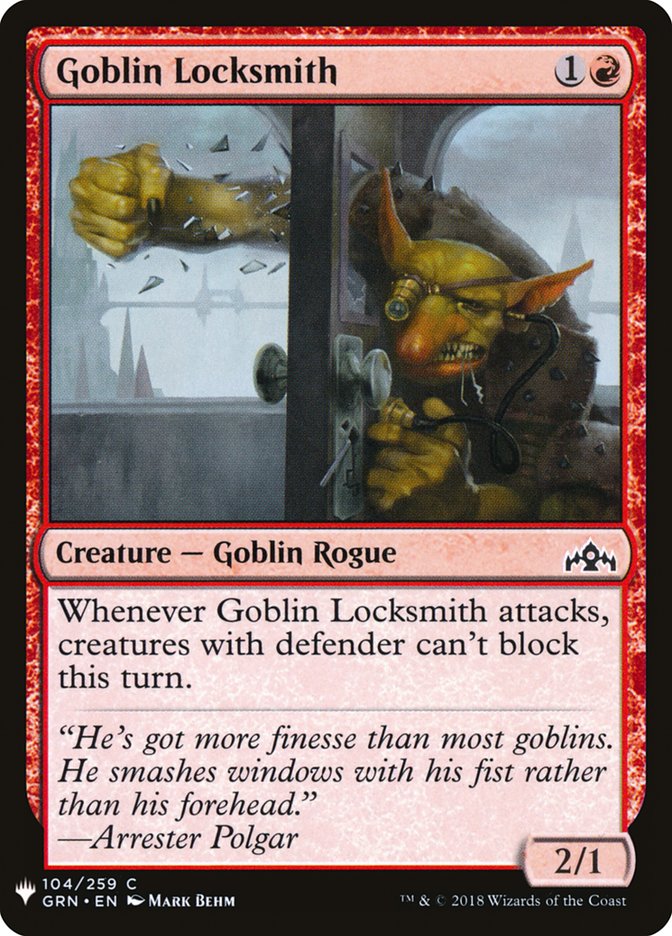 Goblin Locksmith [Mystery Booster] Magic: The Gathering