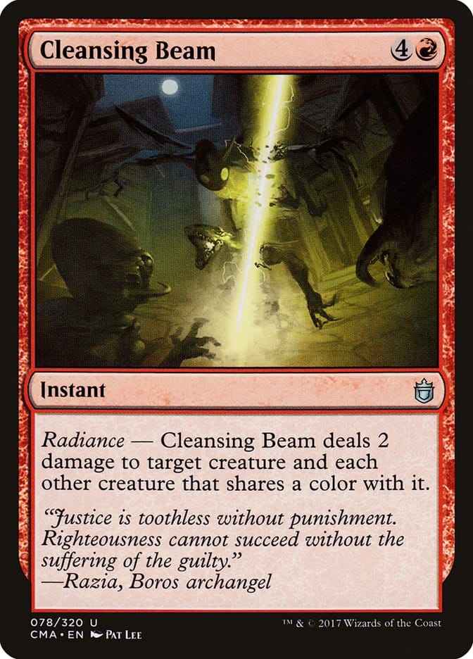 Cleansing Beam [Commander Anthology] Magic: The Gathering