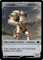 Goblin // Construct Double-Sided Token [Dominaria Remastered Tokens] Magic: The Gathering