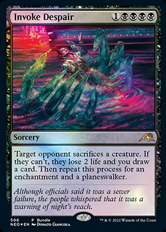 Invoke Despair (Bundle) [Kamigawa: Neon Dynasty] Magic: The Gathering