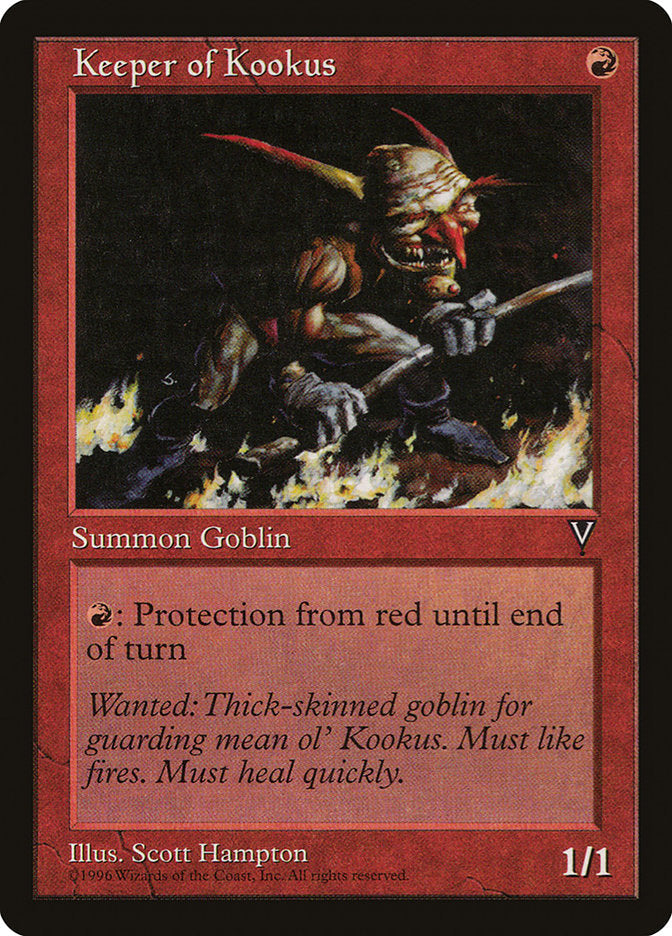 Keeper of Kookus [Visions] Magic: The Gathering