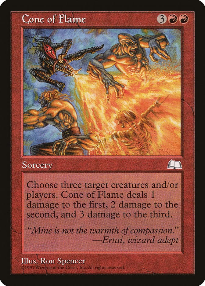 Cone of Flame [Weatherlight] Magic: The Gathering