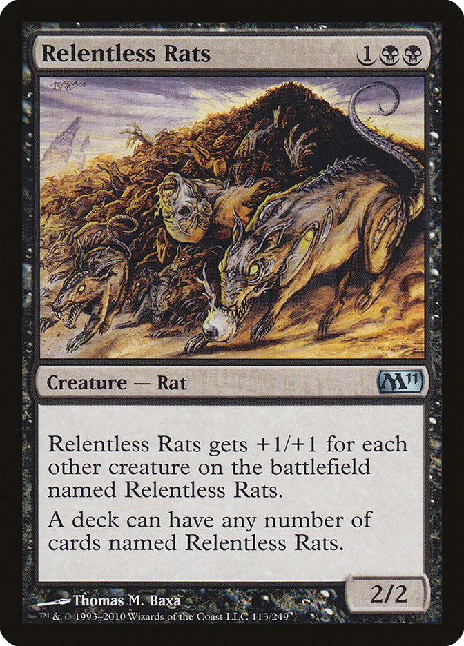 Relentless Rats [Magic 2011] Magic: The Gathering