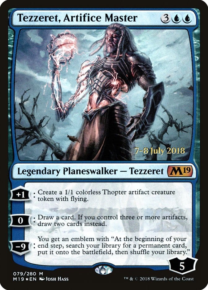 Tezzeret, Artifice Master [Core Set 2019 Prerelease Promos] Magic: The Gathering