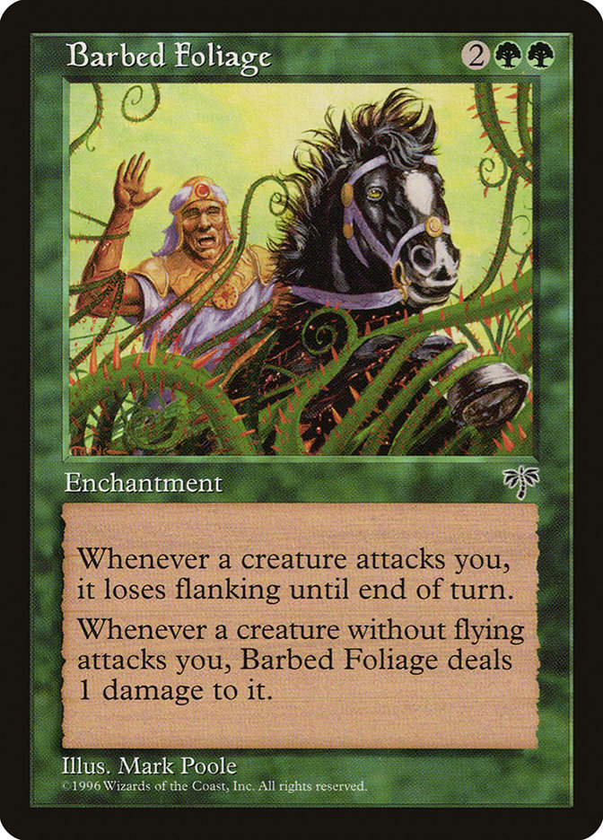 Barbed Foliage [Mirage] Magic: The Gathering