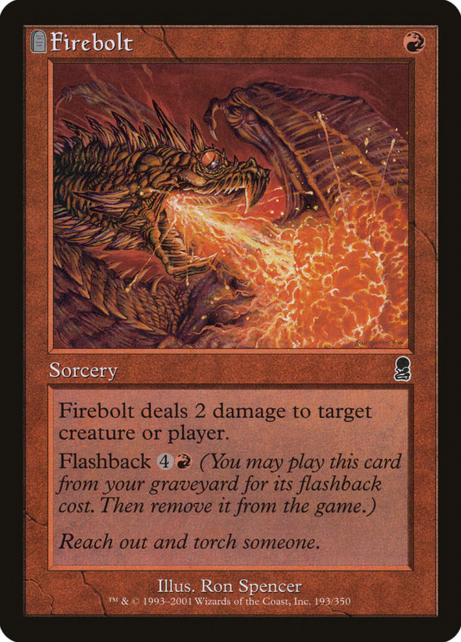 Firebolt [Odyssey] Magic: The Gathering