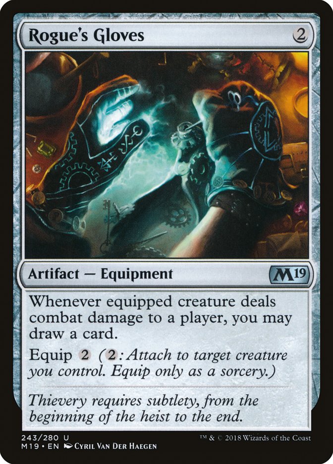 Rogue's Gloves [Core Set 2019] Magic: The Gathering