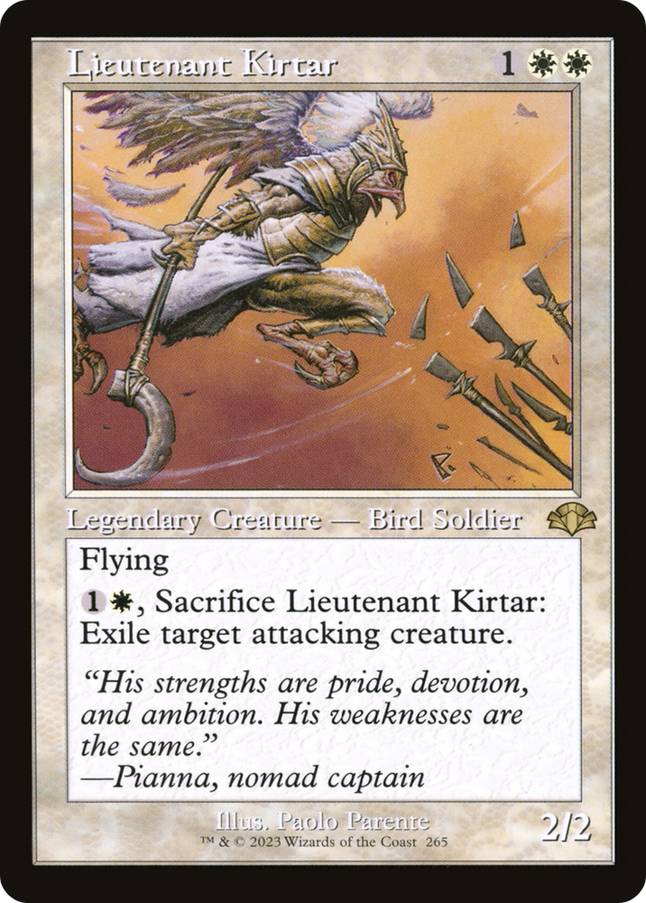 Lieutenant Kirtar (Retro) [Dominaria Remastered] Magic: The Gathering