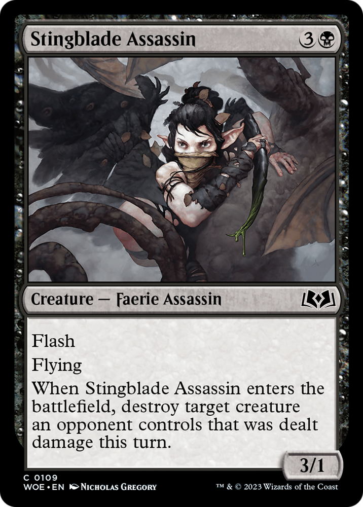 Stingblade Assassin [Wilds of Eldraine] Magic: The Gathering
