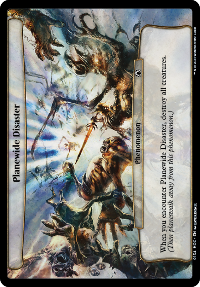 Planewide Disaster [March of the Machine Commander] Magic: The Gathering