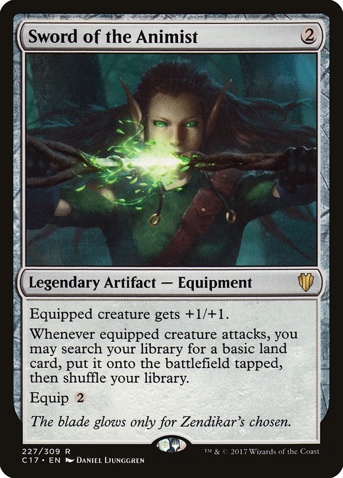 Sword of the Animist [Commander 2017] Magic: The Gathering