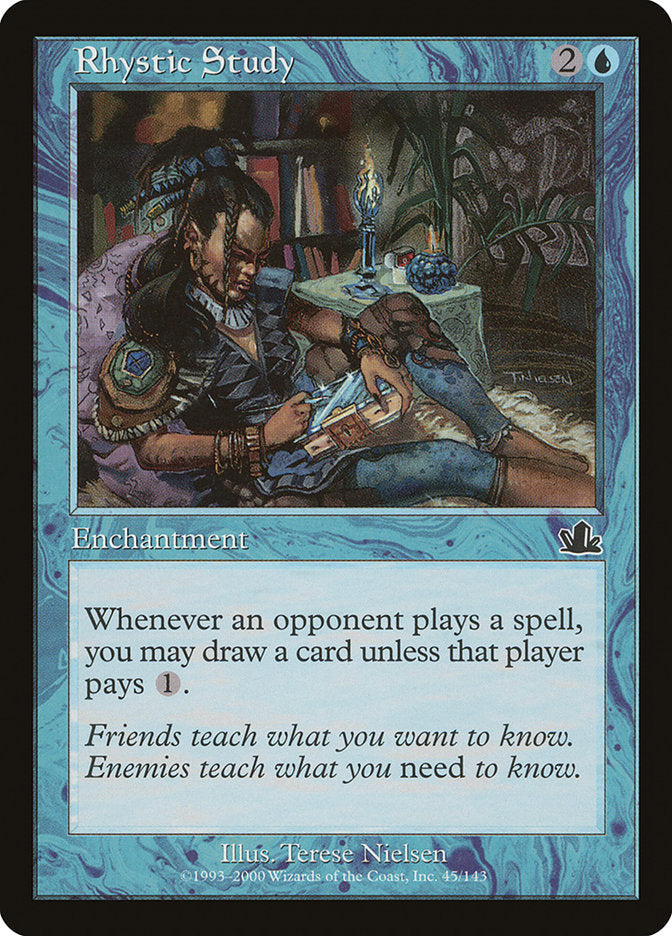 Rhystic Study [Prophecy] Magic: The Gathering