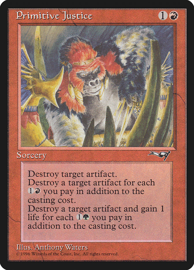 Primitive Justice [Alliances] Magic: The Gathering