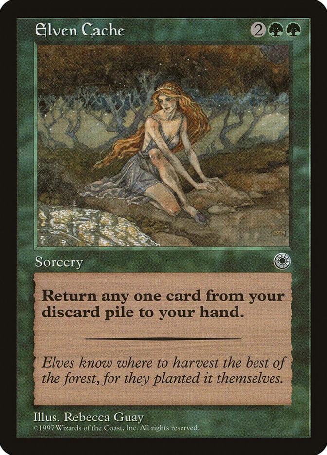 Elven Cache [Portal] Magic: The Gathering