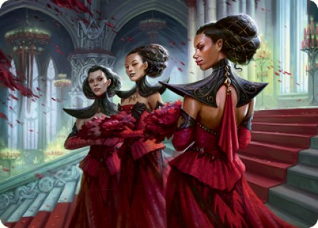 Olivia's Attendants Art Card [Innistrad: Crimson Vow Art Series] Magic: The Gathering