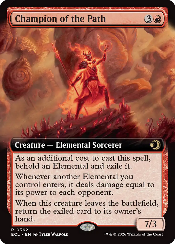 Champion of the Path (Extended Art) [Lorwyn Eclipsed] Magic: The Gathering