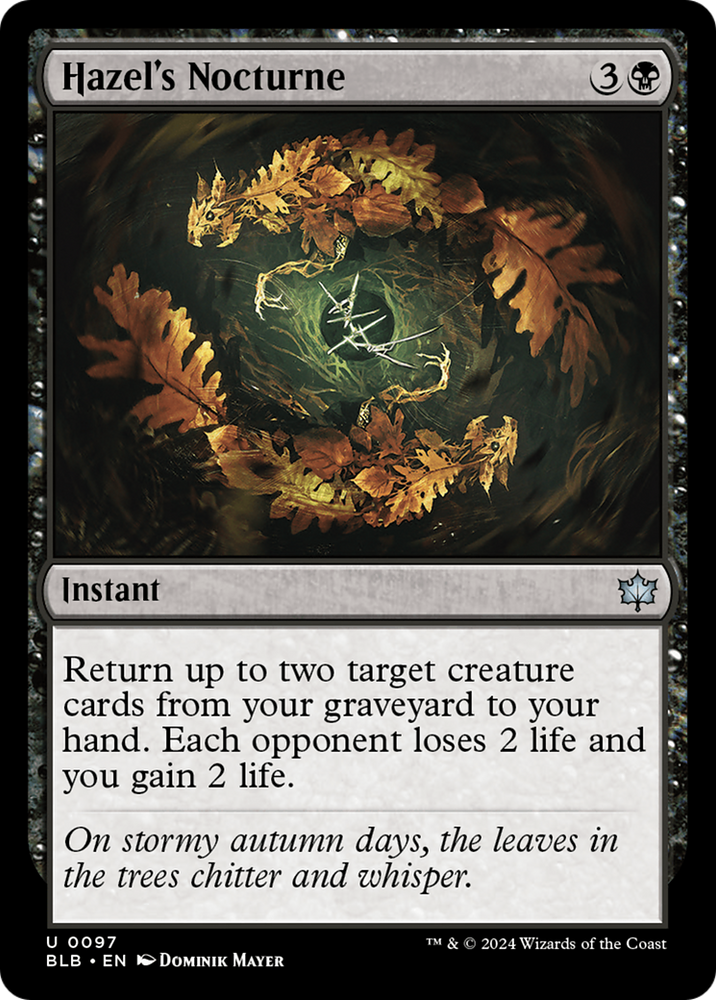 Hazel's Nocturne [Bloomburrow] Magic: The Gathering