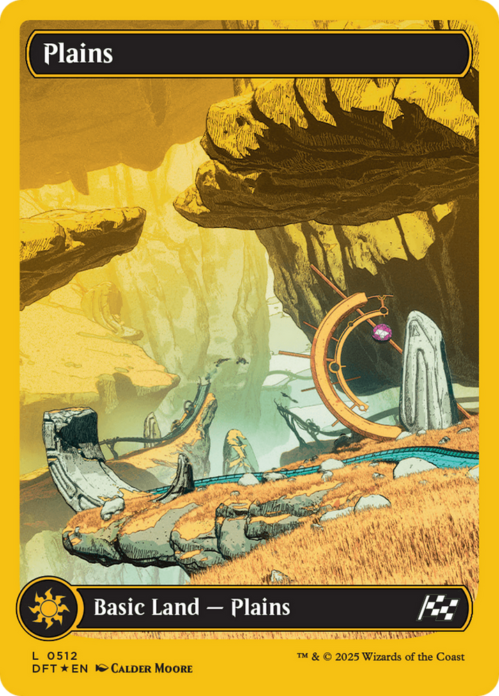 Plains (0512) (First-Place Foil) [Aetherdrift] Magic: The Gathering