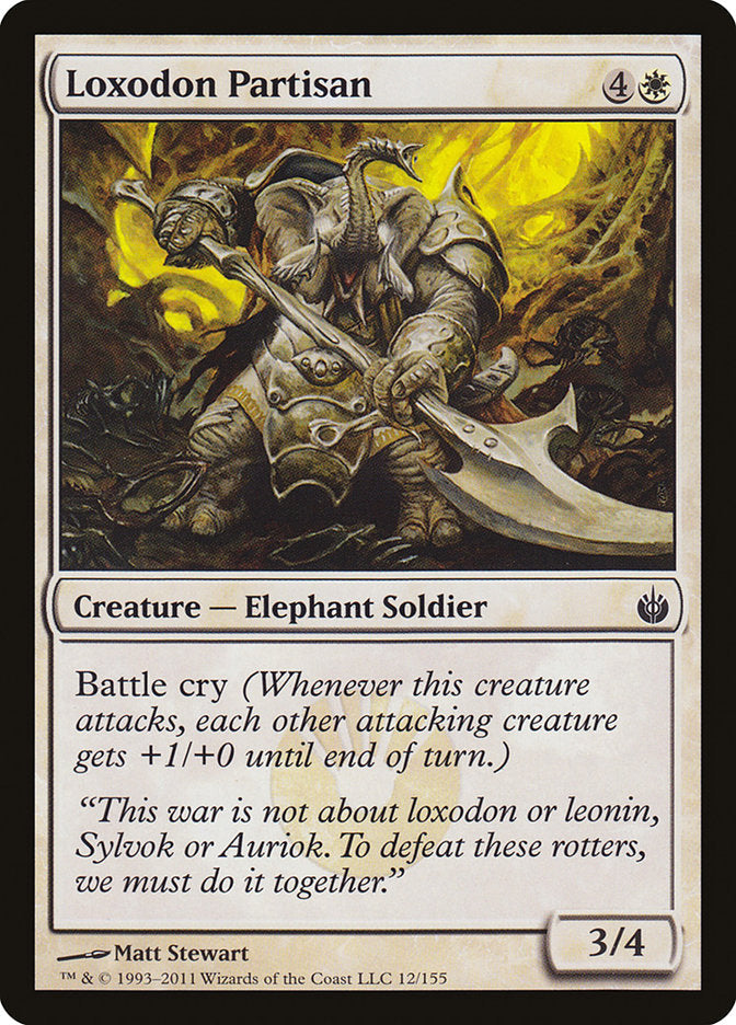 Loxodon Partisan [Mirrodin Besieged] Magic: The Gathering