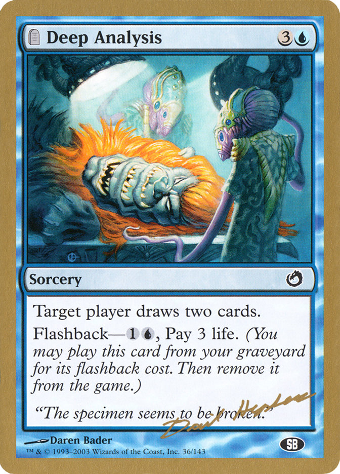Deep Analysis (Dave Humpherys) (SB) [World Championship Decks 2003] Magic: The Gathering