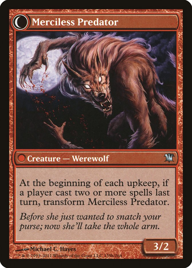 Reckless Waif // Merciless Predator [Innistrad] Magic: The Gathering