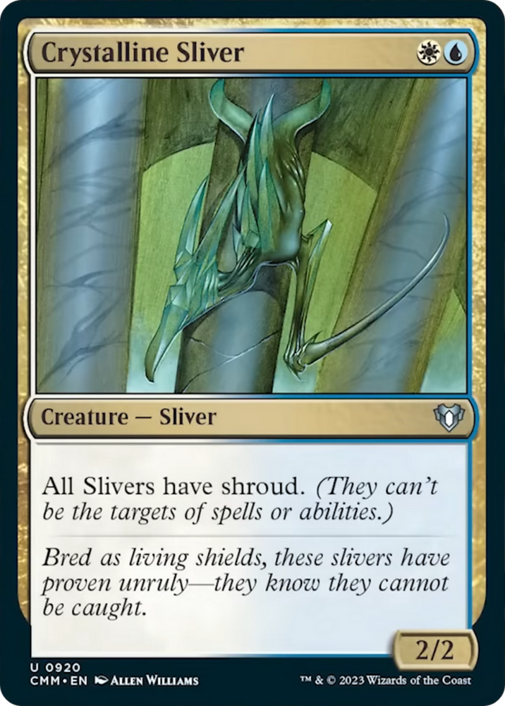 Crystalline Sliver [Commander Masters] Magic: The Gathering