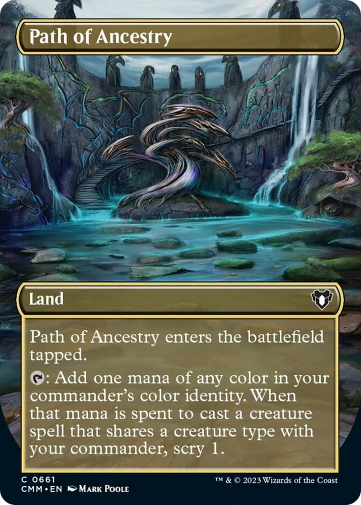 Path of Ancestry (Borderless Alternate Art) [Commander Masters] Magic: The Gathering