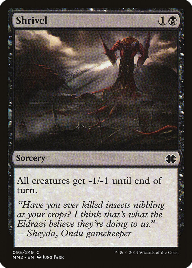 Shrivel [Modern Masters 2015] Magic: The Gathering
