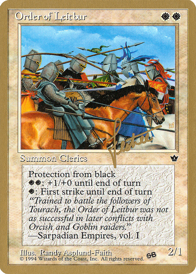 Order of Leitbur (Group) (Bertrand Lestree) (SB) [Pro Tour Collector Set] Magic: The Gathering