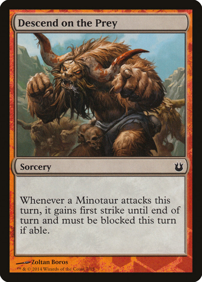 Descend on the Prey [Born of the Gods Battle the Horde] Magic: The Gathering