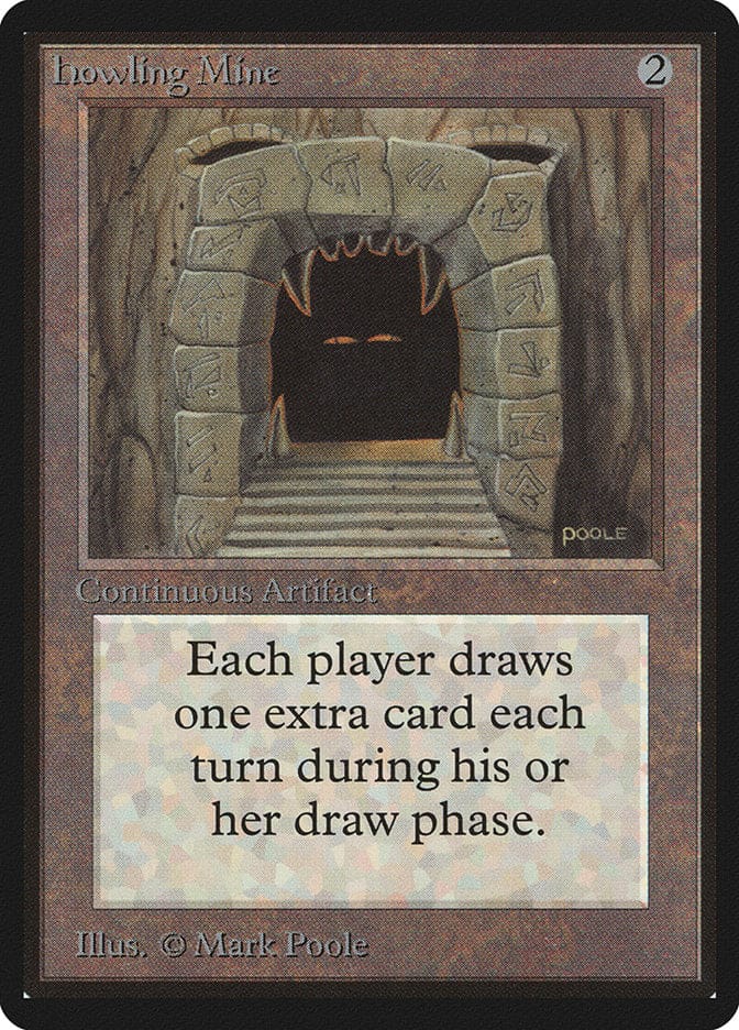 Howling Mine [Beta Edition] Magic: The Gathering