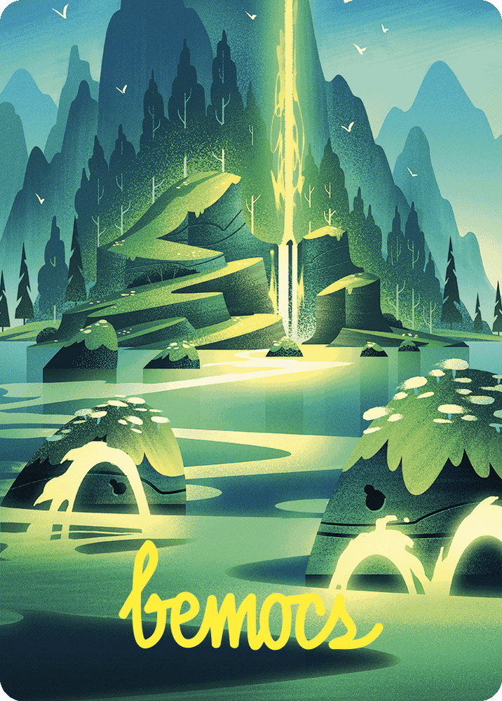 Leyline of Abundance Art Card (Gold-Stamped Signature) [Wilds of Eldraine Art Series] Magic: The Gathering