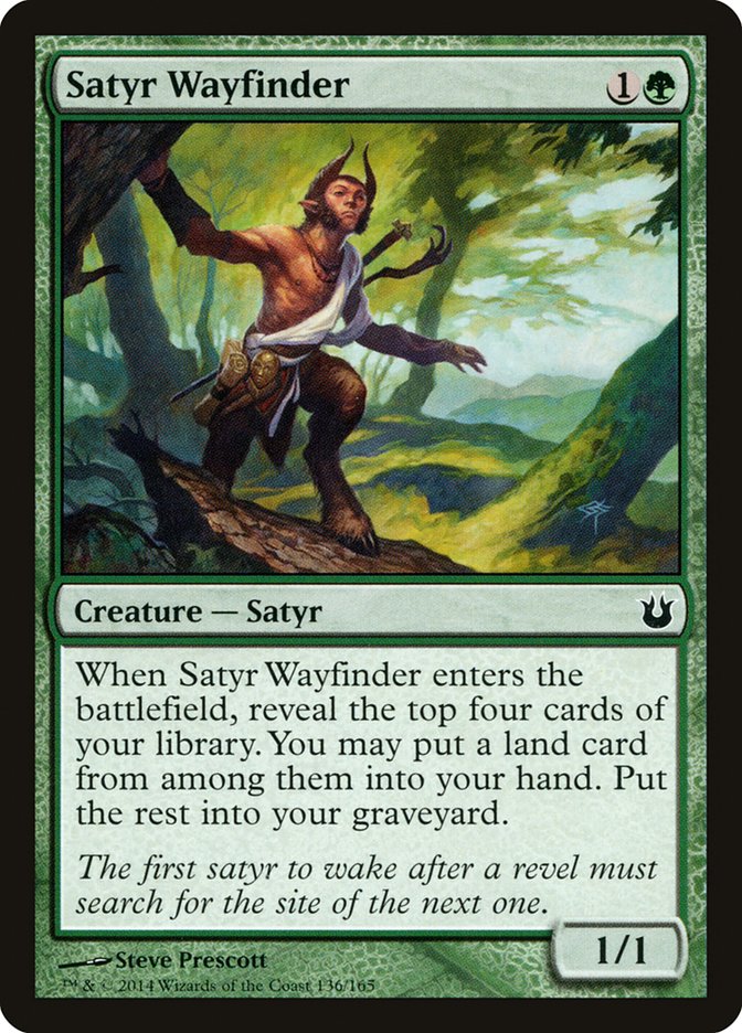 Satyr Wayfinder [Born of the Gods] Magic: The Gathering