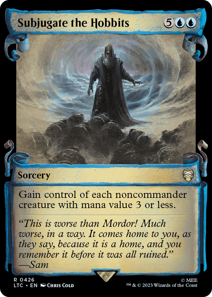 Subjugate the Hobbits [The Lord of the Rings: Tales of Middle-Earth Commander Showcase Scrolls] Magic: The Gathering